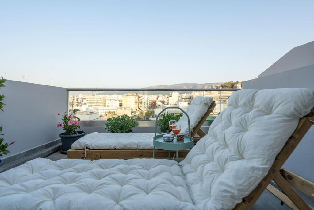 Ferienwohnung Duplex Acropolis View 2 Balconies Athen Exterior foto